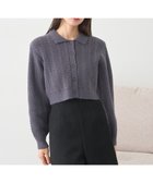 【アースミュージックアンドエコロジー/earth music&ecology】の襟付きケーブルニットジャケット Charcoal Gray|ID: prp329100004748759 ipo3291000000035699207