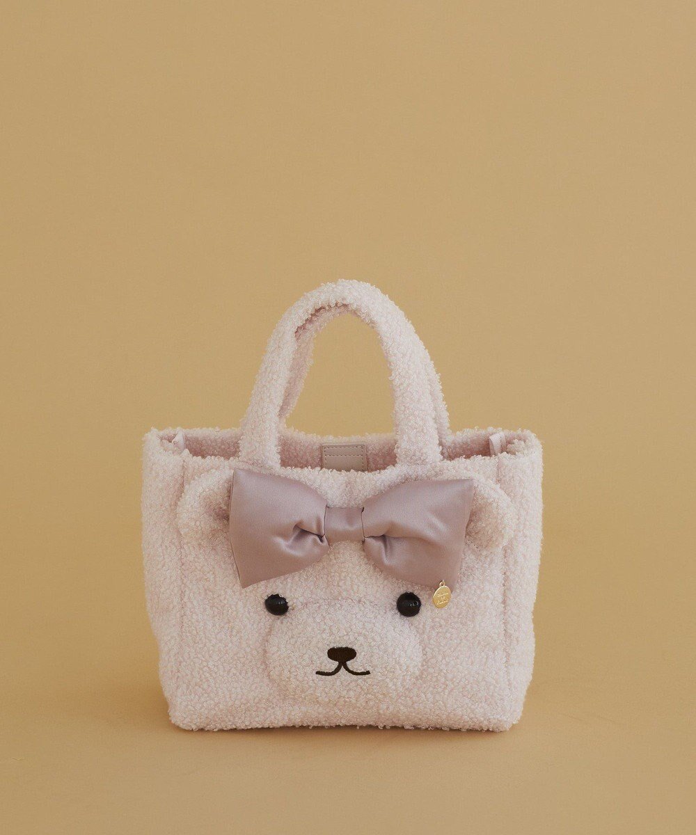 【メゾンドフルール/Maison de FLEUR】のリボンベアショルダートートバッグ インテリア・キッズ・メンズ・レディースファッション・服の通販 founy(ファニー) ファッション Fashion レディースファッション Fashion for Women バッグ Bags コンパクト Compact, Small Size ショルダー Shoulder, Shoulder Strap スクエア Square, Square Shape フォルム Silhouette, Form A/W・秋冬 Autumn/Winter Pink|ID: prp329100004748769 ipo3291000000034338727