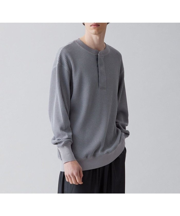 【アンフィーロ/UNFILO / MEN】のイージーケア ワッフル ヘンリーネック 23年春夏商品 インテリア・キッズ・メンズ・レディースファッション・服の通販 founy(ファニー) https://founy.com/ ファッション Fashion メンズファッション Fashion for Men トップス・カットソー Cut & Sew Tops メンズシャツ Shirts カットソー Cut and Sewn Top ワッフル Waffle, Waffle Knit ワーク Workwear, Utility Style エレガント 上品 Elegant 夏 Summer 抗菌 Antibacterial, Bacteria-Resistant 春 Spring S/S・春夏 SS, Spring/Summer, Warm Season |ID: prp329100004750237 ipo3291000000034347691
