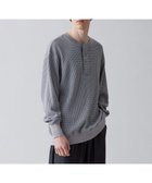 【アンフィーロ/UNFILO / MEN】のイージーケア ワッフル ヘンリーネック 23年春夏商品 グレー|ID: prp329100004750237 ipo3291000000034347692