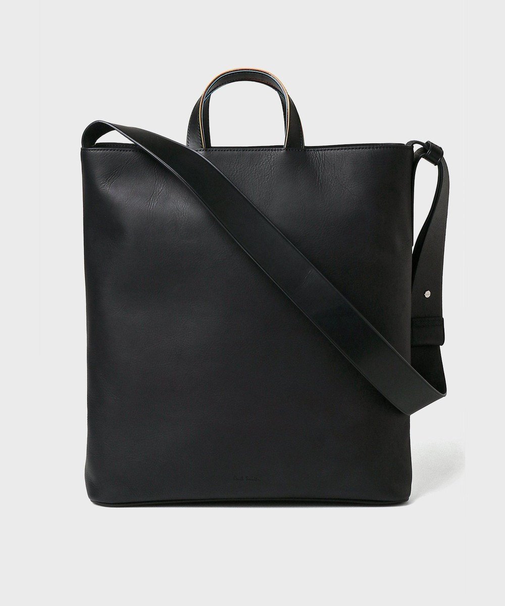 【ポールスミス/Paul Smith / MEN】のストライプカラードエッジ トートバッグ インテリア・キッズ・メンズ・レディースファッション・服の通販 founy(ファニー) 　ファッション　Fashion　メンズファッション　Fashion for Men　バッグ　Bags　トートバッグ / 通勤・大容量バッグ　Tote Bags　ストライプ　Stripe, Striped Pattern　メンズ　Men's, Menswear　ブラック|ID: prp329100004750243 ipo3291000000034347728