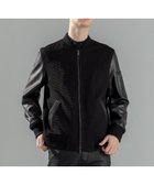 【ジョゼフ オム/JOSEPH HOMME / MEN】のライトタックブロックレザー ブロッキングブルゾン ブラック系|ID: prp329100004750247 ipo3291000000034347748