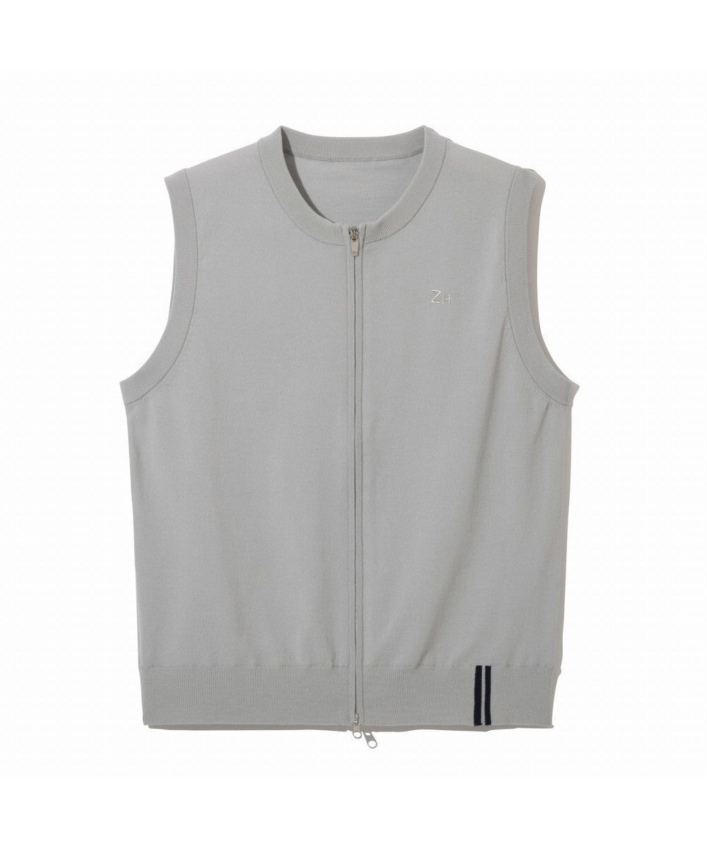 【ゼロハリバートン/ZERO HALLIBURTON / MEN】のプレミアムサマーニットベスト ZHG-M5S3a 82946 インテリア・キッズ・メンズ・レディースファッション・服の通販 founy(ファニー) 　ファッション　Fashion　メンズファッション　Fashion for Men　トップス・カットソー　Cut & Sew Tops　ニット・セーター / 定番トップス　Knit Tops & Sweaters　ベスト・ジレ　Vests & Gilets　アウトドア　Outdoor Clothing　春　Spring　シンプル　Simple, Minimal　スポーツ　Sports, Activewear　フロント　Front, Front Design　ベスト　Vest, Waistcoat　帽子　Hat, Headwear　ランニング　Running, Running Wear, Activewear, Jogging　S/S・春夏　SS, Spring/Summer, Warm Season　再入荷　Restock / Back in Stock　おすすめ　Recommended / Our Picks　夏　Summer　エレガント 上品　Elegant　ゴルフ　Golf　シルバーグレー|ID: prp329100004750253 ipo3291000000034347834