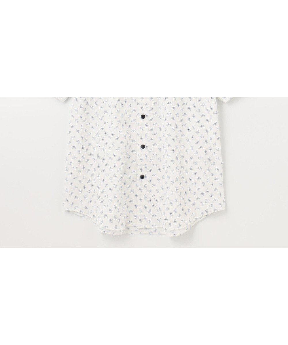 【ジョセフ アブード/JOSEPH ABBOUD / MEN】の【イージーケア】 ジャージーペイズリープリントシャツ インテリア・キッズ・メンズ・レディースファッション・服の通販 founy(ファニー) 　ファッション　Fashion　メンズファッション　Fashion for Men　トップス・カットソー　Cut & Sew Tops　メンズシャツ　Shirts　ストレッチ　Stretch, Stretchy Fabric　半袖　Short Sleeve, Half Sleeve　夏　Summer　春　Spring　S/S・春夏　SS, Spring/Summer, Warm Season　無地　Plain, Solid Color　サックスブルー系5|ID: prp329100004750256 ipo3291000000034347867