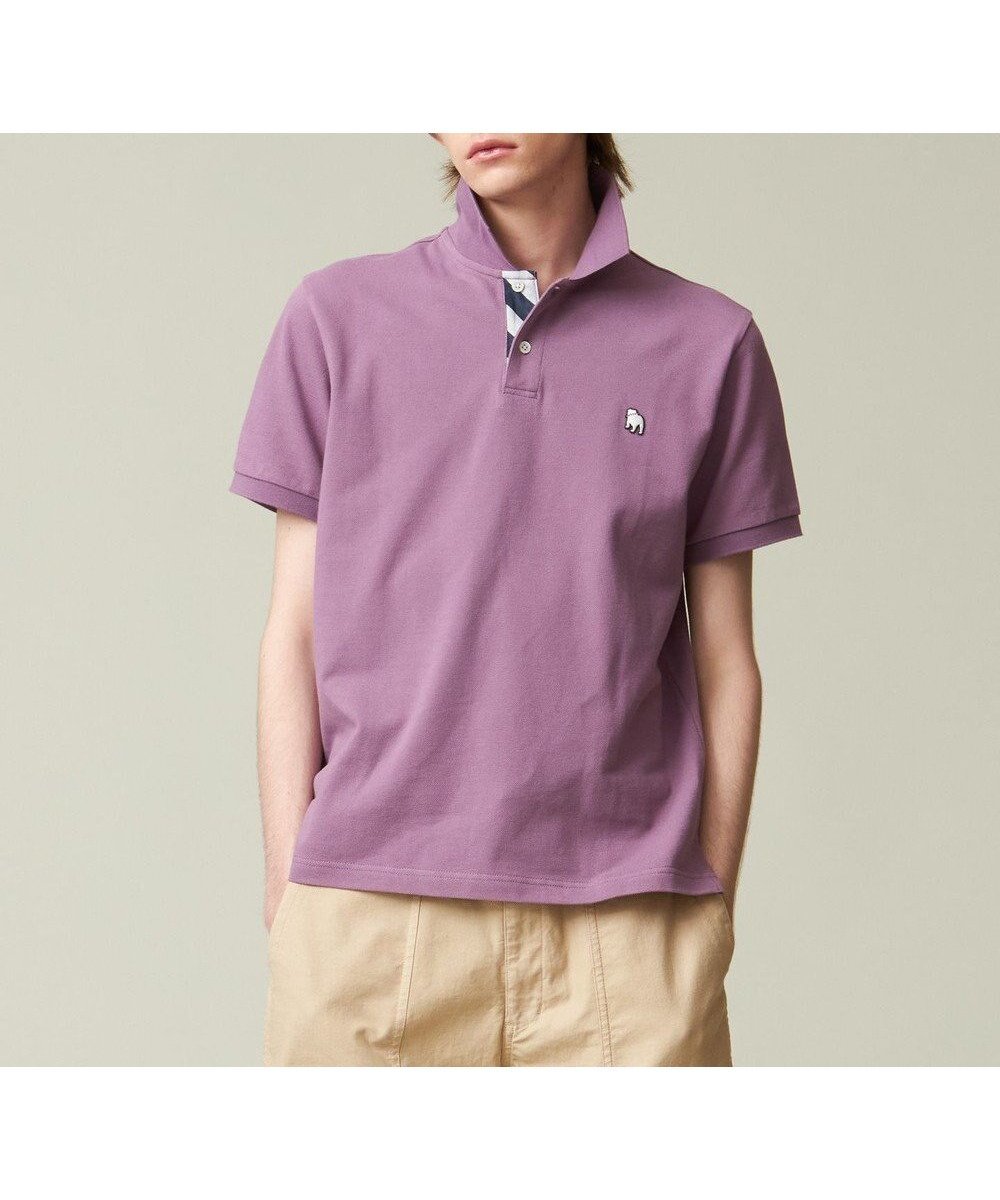 【ジェイ プレス/J.PRESS / MEN】の【大人気 / 10色展開】バックブル カノコレジメン ポロシャツ インテリア・キッズ・メンズ・レディースファッション・服の通販 founy(ファニー) 　ファッション　Fashion　メンズファッション　Fashion for Men　トップス・カットソー　Cut & Sew Tops　メンズシャツ　Shirts　ポロシャツ / きれいめカジュアルスタイル　Polo Shirts　インナー　Innerwear　春　Spring　鹿の子　Piqué, Kanoko Fabric　ジャケット　Jacket, Outerwear　フィット　Fit, Slim Fit　プリント　Print, Printed Pattern　ポロシャツ　Polo Shirt, Collared Tee　レギュラー　Regular, Standard Fit　S/S・春夏　SS, Spring/Summer, Warm Season　夏　Summer　パープル系|ID: prp329100004750260 ipo3291000000034347890