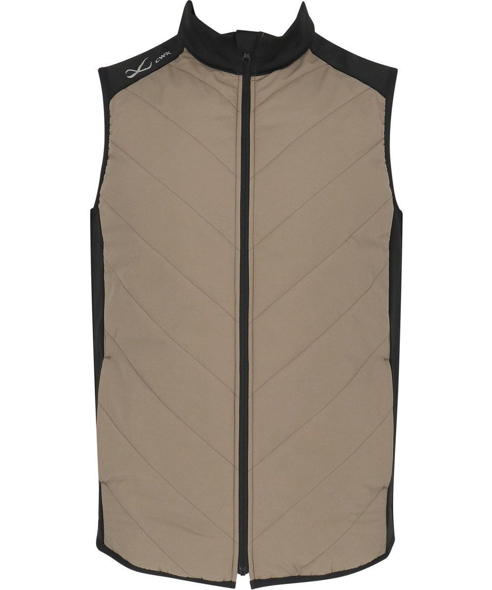 【シーダブリューエックス/CW-X / MEN】の【MEN】 CW-X メンズ ベストジャケット 中綿(前身・後ろ上半身) 保温(本体) ノースリーブ ハイネック スポーツ DWO609 /ワコール インテリア・キッズ・メンズ・レディースファッション・服の通販 founy(ファニー) ファッション Fashion メンズファッション Fashion for Men トップス・カットソー Cut & Sew Tops ベスト・ジレ Vests & Gilets ノースリーブトップス Sleeveless Tops ジャケット Jacket, Outerwear スポーツ Sports, Activewear ノースリーブ Sleeveless, No-Sleeve ハイネック High Neck, Mock Neck ベスト Vest, Waistcoat ポケット Pocket, Pocket Detail メンズ Men's, Menswear カーキ|ID: prp329100004750262 ipo3291000000034347905