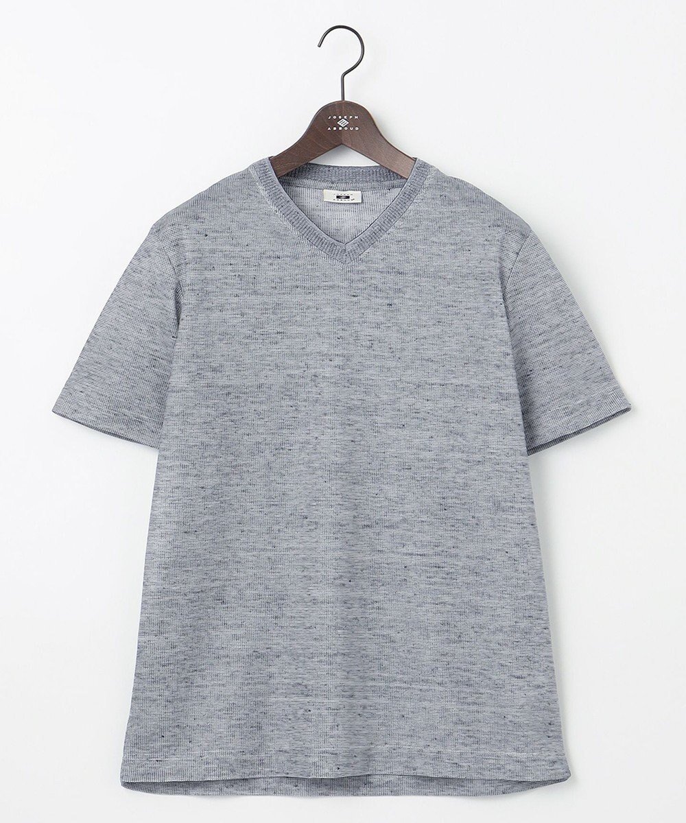 【ジョセフ アブード/JOSEPH ABBOUD / MEN】の【吸水速乾/軽量】リネンTOPピケ Tシャツ インテリア・キッズ・メンズ・レディースファッション・服の通販 founy(ファニー) 　ファッション　Fashion　メンズファッション　Fashion for Men　トップス・カットソー　Cut & Sew Tops　メンズシャツ　Shirts　春　Spring　カットソー　Cut and Sewn Top　吸水　Absorbent, Quick-Dry　軽量　Lightweight, Ultra Light　シャンブレー　Chambray, Denim-Like Fabric　シンプル　Simple, Minimal　フラット　Flat, Flat Shoes　フランス　France, French　リネン　Linen, Linen Fabric　S/S・春夏　SS, Spring/Summer, Warm Season　夏　Summer　エレガント 上品　Elegant　ブルー系|ID: prp329100004750267 ipo3291000000034347941