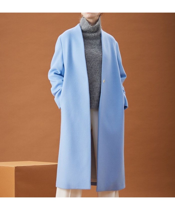 【ベイジ,/BEIGE,】のPASSY / ノーカラーロングコート インテリア・キッズ・メンズ・レディースファッション・服の通販 founy(ファニー) https://founy.com/ ファッション Fashion レディースファッション Fashion for Women アウター Coat / Outerwear Collection コート・ロングコート・ピーコート Long Coats, Peacoats & More レディースジャケット・軽アウター Jackets おすすめ Recommended / Our Picks ジャケット Jacket, Outerwear ストール Stole, Wrap スーツ Suit, Formalwear タートルネック Turtleneck, High Neck エレガント 上品 Elegant ビジネス 仕事 通勤 Business / Work / Commuting A/W・秋冬 Autumn/Winter |ID: prp329100004750269 ipo3291000000034347972