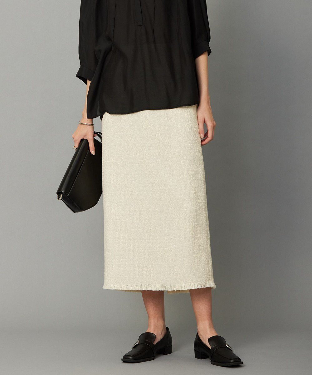 【アイシービー/iCB】のスラブヤーンツイード ナロースカート インテリア・キッズ・メンズ・レディースファッション・服の通販 founy(ファニー) ファッション Fashion レディースファッション Fashion for Women スカート Skirts 2023年 2023 2023-2024秋冬・A/W Autumn/Winter 2023–24 AW23–24 カットソー Cut and Sewn Top セットアップ Set-Up, Coordinated Outfit ツイード Twill, Twill Weave ベスト Vest, Waistcoat エレガント 上品 Elegant A/W・秋冬 Autumn/Winter トープ系|ID: prp329100004750282 ipo3291000000034348164