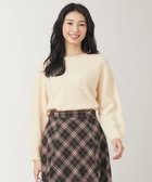 【エニィ スィス/any SiS】の【洗える】ソフトタッチ求心 ニット アイボリー|ID: prp329100004750286 ipo3291000000034348238