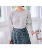 【エニィ スィス/any SiS】の【洗える】ソフトタッチ求心 ニット ライトグレー|ID: prp329100004750286 ipo3291000000034348240