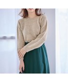 【エニィ スィス/any SiS】の【洗える】ソフトタッチ求心 ニット ライトモカ|ID: prp329100004750286 ipo3291000000034348241