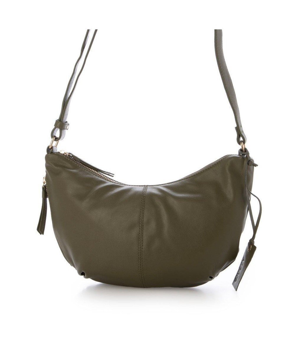 【アンビリオン/UNBILLION】のアトランタ ATLANTA / やぎ革軽量ハーフムーンショルダー インテリア・キッズ・メンズ・レディースファッション・服の通販 founy(ファニー) ファッション Fashion レディースファッション Fashion for Women ショルダー Shoulder, Shoulder Strap シンプル Simple, Minimal ハーフ Half, Half-Length フォルム Silhouette, Form 財布 Wallet, Purse 軽量 Lightweight, Ultra Light カーキ|ID: prp329100004750293 ipo3291000000034348329