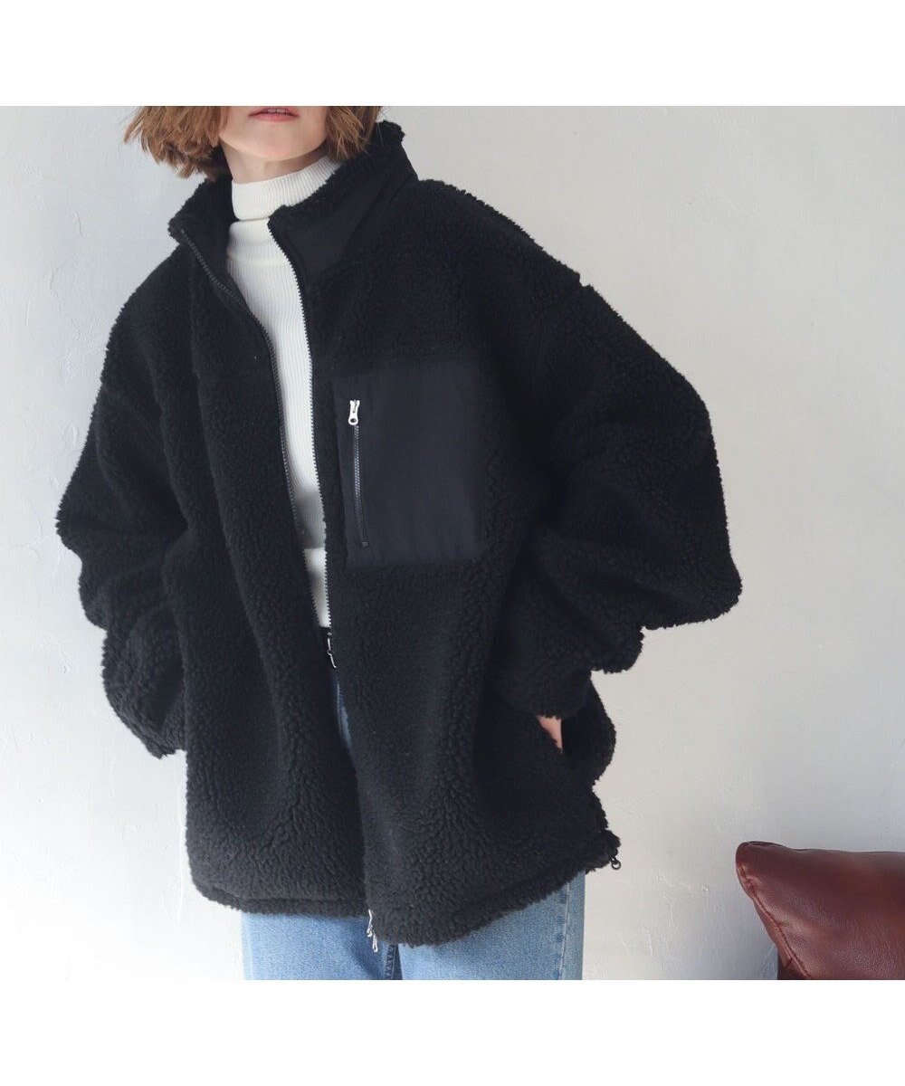 【ウィゴー/WEGO】の【2025年秋冬新作アイテム/ユニセックス着用ITEM/SMLサイズ展開】ボアブルゾン インテリア・キッズ・メンズ・レディースファッション・服の通販 founy(ファニー) ファッション Fashion レディースファッション Fashion for Women アウター Coat / Outerwear Collection レディースジャケット・軽アウター Jackets ブルゾンジャケット・スポーティアウター Blouson Jackets インナー Innerwear カーゴパンツ Cargo Pants, Utility Pants グラフィック Graphic, Graphic Design ジャケット Jacket, Outerwear スニーカー Sneakers, Trainers スマホ Smartphone, Mobile Device ダウン Down, Puffer ドローコード Drawcord, Drawstring Cord バランス Balance, Style Balance パーカー Hoodie, Parka ブルゾン Blouson, Bomber Jacket ポケット Pocket, Pocket Detail 防寒 Cold Protection, Winter-Ready リラックス Relax, Relaxed Fit ワイド Wide, Wide Fit A/W・秋冬 Autumn/Winter おすすめ Recommended / Our Picks ブラック|ID: prp329100004750294 ipo3291000000034724809