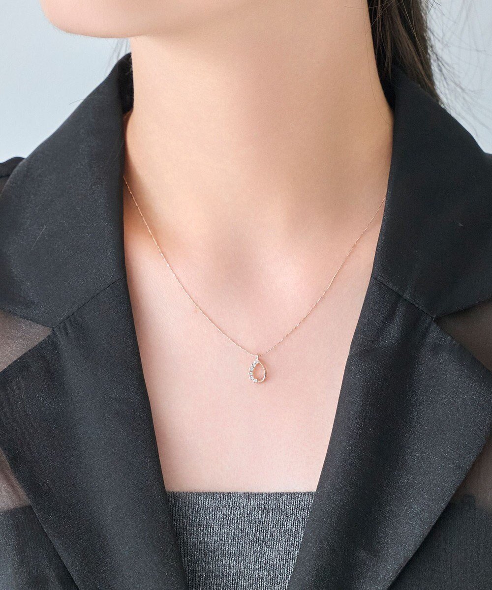 【フィービィー/phoebe】の【金属アレルギー対応】ソロドロップビジューネックレス/ニッケルフリー シャンパンゴールド インテリア・キッズ・メンズ・レディースファッション・服の通販 founy(ファニー) ファッション Fashion レディースファッション Fashion for Women ジュエリー Jewelry ネックレス Necklaces & Pendants アクセサリー Fashion Accessories シンプル Simple, Minimal ドロップ Drop Shoulder, Dropped Style ネックレス Necklace, Pendant Necklace バランス Balance, Style Balance ビジュー Bijou, Jewel-like Accent フェミニン Feminine, Girly フォルム Silhouette, Form メタル Metal, Metal Parts モチーフ Motif, Design Theme シャンパンゴールド|ID: prp329100004750300 ipo3291000000034348357