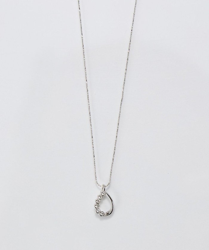 【フィービィー/phoebe】の【金属アレルギー対応】ソロドロップビジューネックレス/ニッケルフリー シルバー インテリア・キッズ・メンズ・レディースファッション・服の通販 founy(ファニー) https://founy.com/ ファッション Fashion レディースファッション Fashion for Women ジュエリー Jewelry ネックレス Necklaces & Pendants アクセサリー Fashion Accessories シルバー Silver, Metallic Silver シンプル Simple, Minimal ドロップ Drop Shoulder, Dropped Style ネックレス Necklace, Pendant Necklace バランス Balance, Style Balance ビジュー Bijou, Jewel-like Accent フェミニン Feminine, Girly フォルム Silhouette, Form メタル Metal, Metal Parts モチーフ Motif, Design Theme |ID: prp329100004750301 ipo3291000000034348358