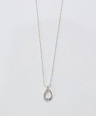 【フィービィー/phoebe】の【金属アレルギー対応】ソロドロップビジューネックレス/ニッケルフリー シルバー シルバー|ID: prp329100004750301 ipo3291000000034348359