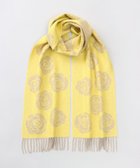 【アウロラ/AURORA】のLANVIN COLLECTION(ランバン コレクション) カシミヤ100%厚手柄ジャカードプチマフラー イエロー|ID: prp329100004750303 ipo3291000000034348365