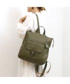 【アンビリオン/UNBILLION】のアトランタ ATLANTA / やぎ革軽量ボックス型リュック カーキ|ID: prp329100004750318 ipo3291000000034348489