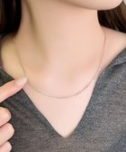 【フィービィー/phoebe】の【金属アレルギー対応】スリークオーバルチェーンネックレス/サージカルステンレス シルバー|ID: prp329100004750338 ipo3291000000034348567