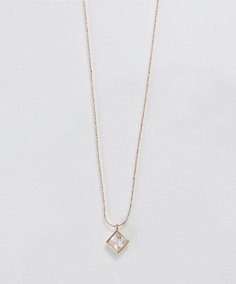 【フィービィー/phoebe】の【金属アレルギー対応】グリマースクエアビジューネックレス/ニッケルフリー ゴールド インテリア・キッズ・メンズ・レディースファッション・服の通販 founy(ファニー) ファッション Fashion レディースファッション Fashion for Women ジュエリー Jewelry ネックレス Necklaces & Pendants アクセサリー Fashion Accessories スクエア Square, Square Shape ネックレス Necklace, Pendant Necklace ビジュー Bijou, Jewel-like Accent フォルム Silhouette, Form モチーフ Motif, Design Theme エレガント 上品 Elegant ゴールド|ID: prp329100004750345 ipo3291000000034348593