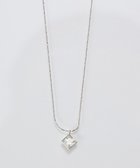 【フィービィー/phoebe】の【金属アレルギー対応】グリマースクエアビジューネックレス/ニッケルフリー シルバー シルバー|ID: prp329100004750346 ipo3291000000034348600