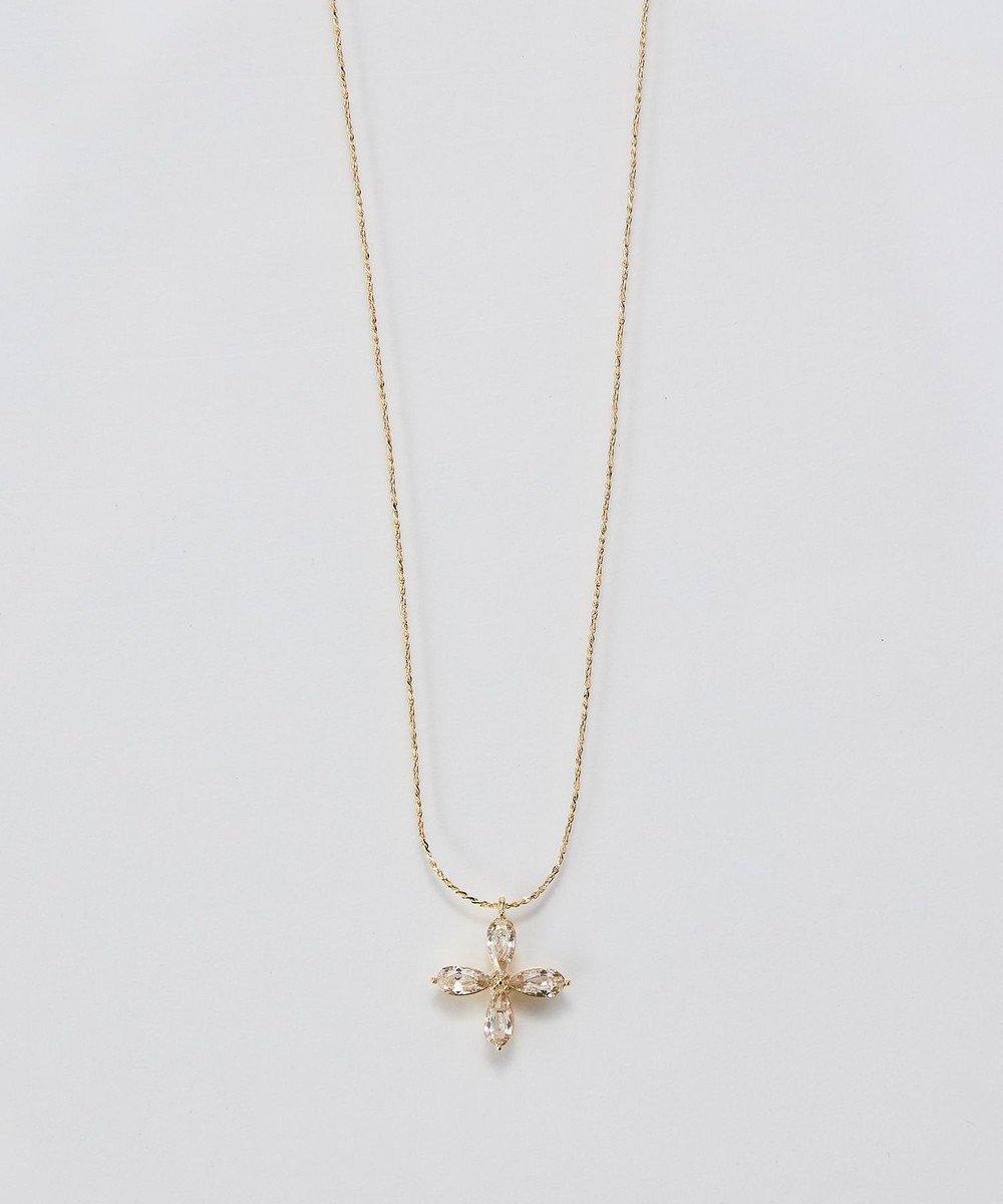 【フィービィー/phoebe】の【金属アレルギー対応】フォーペタルズビジューネックレス/ニッケルフリー ゴールド インテリア・キッズ・メンズ・レディースファッション・服の通販 founy(ファニー) ファッション Fashion レディースファッション Fashion for Women ジュエリー Jewelry ネックレス Necklaces & Pendants アクセサリー Fashion Accessories オケージョン Occasion Wear ネックレス Necklace, Pendant Necklace ビジュー Bijou, Jewel-like Accent モチーフ Motif, Design Theme エレガント 上品 Elegant ゴールド|ID: prp329100004750355 ipo3291000000035631872