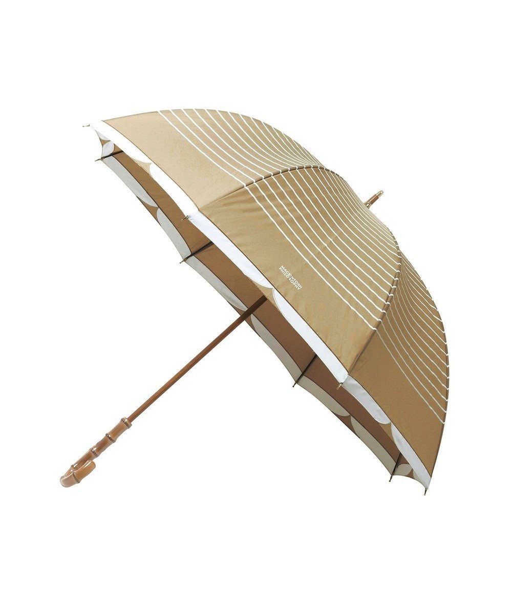 【ムーンバット/MOONBAT】のMACKINTOSH PHILOSOPHY(マッキントッシュ フィロソフィー) Cleric collar ボーダー 竹手元 雨傘 長傘 インテリア・キッズ・メンズ・レディースファッション・服の通販 founy(ファニー) 　ファッション　Fashion　レディースファッション　Fashion for Women　レイングッズ・傘・晴雨兼用傘　Umbrellas & Rain Gear　クラシック　Classic, Timeless Style　コレクション　Collection, Seasonal Line　スタイリッシュ　Stylish, Fashionable　トリミング　Trimming, Decorative Edge　フォルム　Silhouette, Form　ボーダー　Border, Stripe　メンズ　Men's, Menswear　モダン　Modern, Contemporary　傘　Umbrella, Parasol　ベージュ|ID: prp329100004751197 ipo3291000000035828062