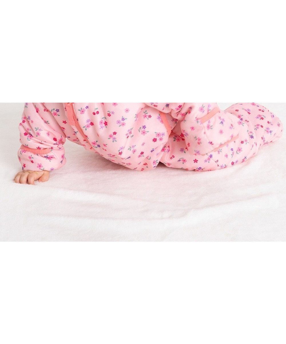 【ミキハウスホットビスケッツ/MIKI HOUSE HOT BISCUITS / KIDS】の【70-100cm】 裏ボアフリース 総柄ジャンプスーツ インテリア・キッズ・メンズ・レディースファッション・服の通販 founy(ファニー) ファッション Fashion キッズファッション Fashion for Kids アウター Coat Outerwear /Kids ジャケット Jacket, Outerwear スーツ Suit, Formalwear 人気 Popular, Best Seller 長袖 Long Sleeve, Full Sleeve ベスト Vest, Waistcoat ベビー Baby, Babywear 防寒 Cold Protection, Winter-Ready 冬 Winter / This Winter A/W・秋冬 Autumn/Winter ピンク|ID: prp329100004751211 ipo3291000000034354846