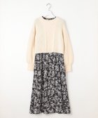 【エニィ スィス/any SiS】の【2SET】クロップドニットセット ワンピース ブラック×アイボリー|ID: prp329100004751263 ipo3291000000034355264