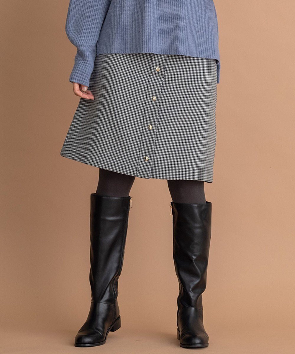 【組曲/KUMIKYOKU】の【2WAY】リバーガンクラブリバーシブル スカート インテリア・キッズ・メンズ・レディースファッション・服の通販 founy(ファニー) ファッション Fashion レディースファッション Fashion for Women スカート Skirts クラシカル Classical, Vintage-Inspired コンパクト Compact, Small Size シンプル Simple, Minimal タイトスカート Pencil Skirt, Tight Skirt チェック Check, Plaid, Tartan トレンド Trend, Trending Now フロント Front, Front Design ラップ Wrap, Wrap Design リバーシブル Reversible, Two-Sided 無地 Plain, Solid Color 秋 Autumn A/W・秋冬 Autumn/Winter グレー系|ID: prp329100004751267 ipo3291000000034355284