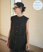 【ハッシュニュアンス/#Newans】の【ANSWER for モダンベーシック】ビブヨークデザインブラウス ブラック系|ID: prp329100004751269 ipo3291000000034355308