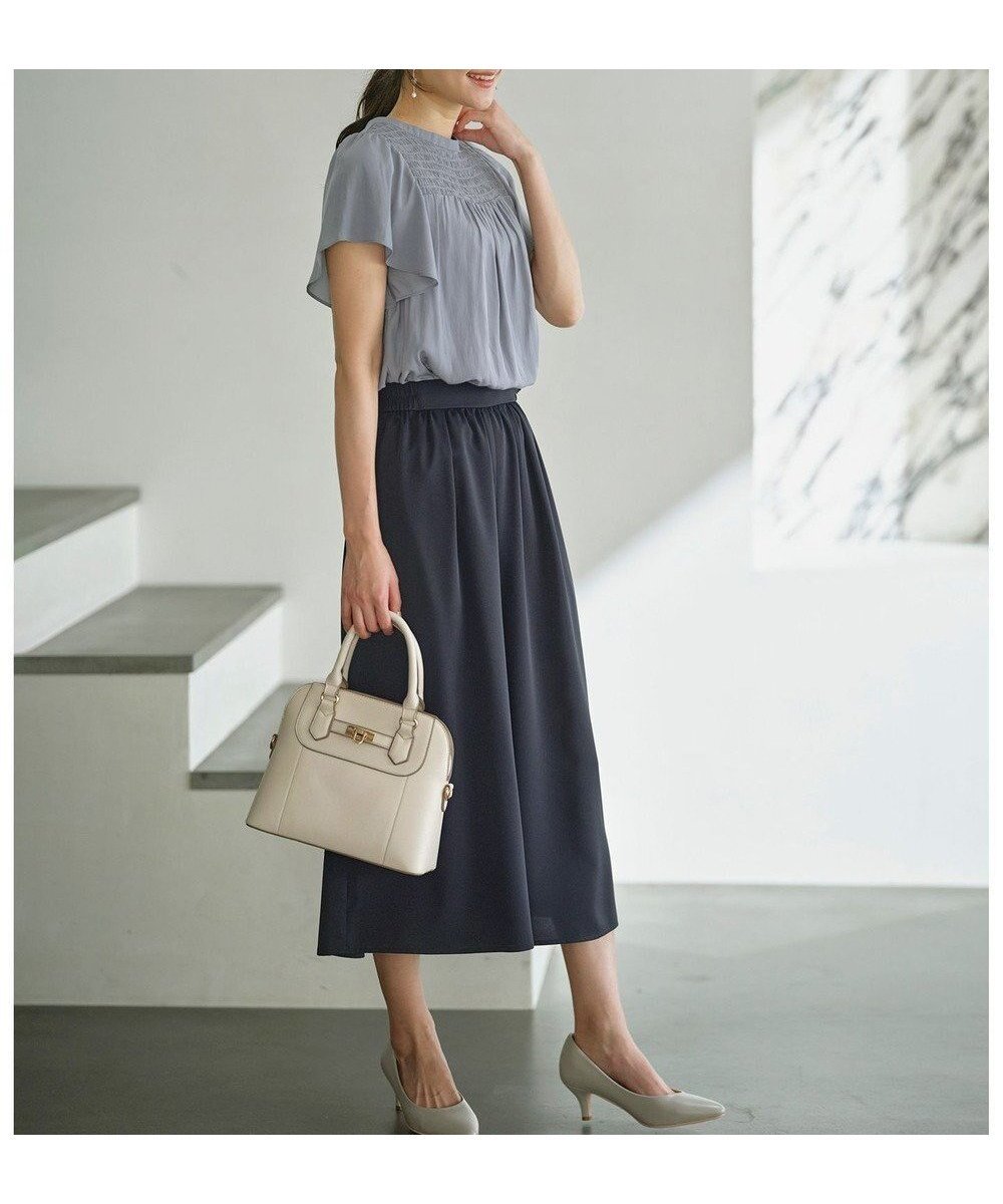 【エニィ スィス/any SiS】の【接触冷感・UVカット・吸水速乾】サラキレイワイド パンツ インテリア・キッズ・メンズ・レディースファッション・服の通販 founy(ファニー) ファッション Fashion レディースファッション Fashion for Women パンツ Pants & Trousers 春 Spring ギャザー Gathered, Ruffled 吸水 Absorbent, Quick-Dry ワイド Wide, Wide Fit S/S・春夏 SS, Spring/Summer, Warm Season 夏 Summer ビジネス 仕事 通勤 Business / Work / Commuting ネイビー|ID: prp329100004751271 ipo3291000000034355340