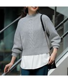 【エニィ スィス/any SiS】の【2SET】ニットレイヤード セット ライトグレー|ID: prp329100004751273 ipo3291000000034355397