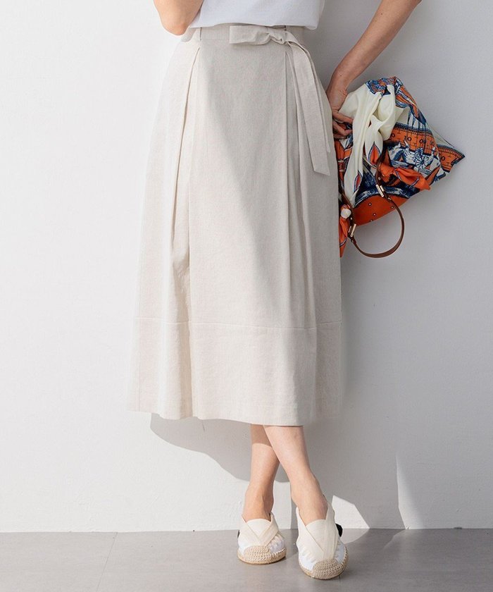 【23区/NIJYUSANKU】の【洗える】リネンレーヨンストレッチ タック スカート インテリア・キッズ・メンズ・レディースファッション・服の通販 founy(ファニー) https://founy.com/ ファッション Fashion レディースファッション Fashion for Women スカート Skirts 春 Spring 洗える Machine Washable ギャザー Gathered, Ruffled ストレッチ Stretch, Stretchy Fabric ストレート Straight, Straight Cut セットアップ Set-Up, Coordinated Outfit ブルゾン Blouson, Bomber Jacket ベーシック Basic, Essential リネン Linen, Linen Fabric S/S・春夏 SS, Spring/Summer, Warm Season おすすめ Recommended / Our Picks 夏 Summer 2024年 2024 2024春夏・S/S Spring/Summer 2024 SS24 |ID: prp329100004751280 ipo3291000000034355490
