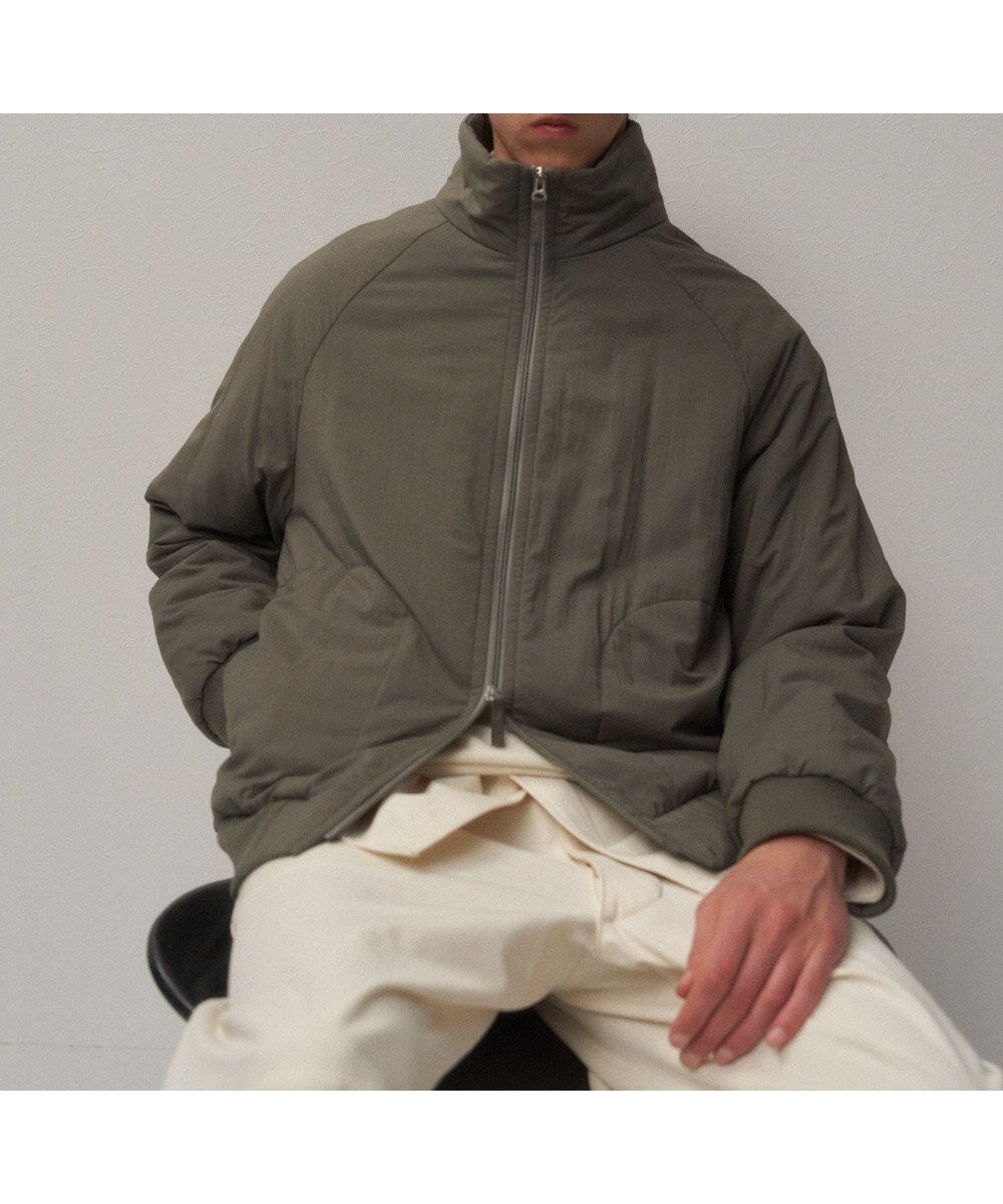 【エイトン/ATON】のMAT AIRY NYLON ウールパテッドスタンドジャケット - UNISEX インテリア・キッズ・メンズ・レディースファッション・服の通販 founy(ファニー)  ファッション Fashion レディースファッション Fashion for Women アウター Coat / Outerwear Collection レディースジャケット・軽アウター Jackets ブルゾンジャケット・スポーティアウター Blouson Jackets 新作・新入荷 New Arrivals / New In ユニセックス Unisex, Genderless ジャケット Jacket, Outerwear タフタ Taffeta, Structured Fabric ブルゾン Blouson, Bomber Jacket A/W・秋冬 Autumn/Winter KHAKI|ID: prp329100004751281 ipo3291000000034355495