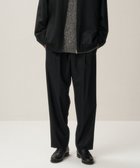 【エイトン/ATON】のMERINO COLLEGE FLANNEL スタンダードパンツ - UNISEX 人気、トレンドファッション・服の通販 founy(ファニー) ファッション Fashion レディースファッション Fashion for Women パンツ Pants & Trousers ユニセックス Unisex, Genderless ジャケット Jacket, Outerwear スタンダード Standard, Basic スラックス Slacks, Dress Pants セットアップ Set-Up, Coordinated Outfit テーパード Tapered, Tapered Pants ドレープ Drape, Draping Fabric パイピング Piping, Trim Design A/W・秋冬 Autumn/Winter thumbnail BLACK|ID: prp329100004751286 ipo3291000000034355582