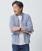 【ジョセフ アブード/JOSEPH ABBOUD / MEN】の【和紙使用エコ素材/日本素材/軽量/通気性/速乾性】和紙ムリネ ニット ジャケット ブルー系|ID: prp329100004751993 ipo3291000000034364569