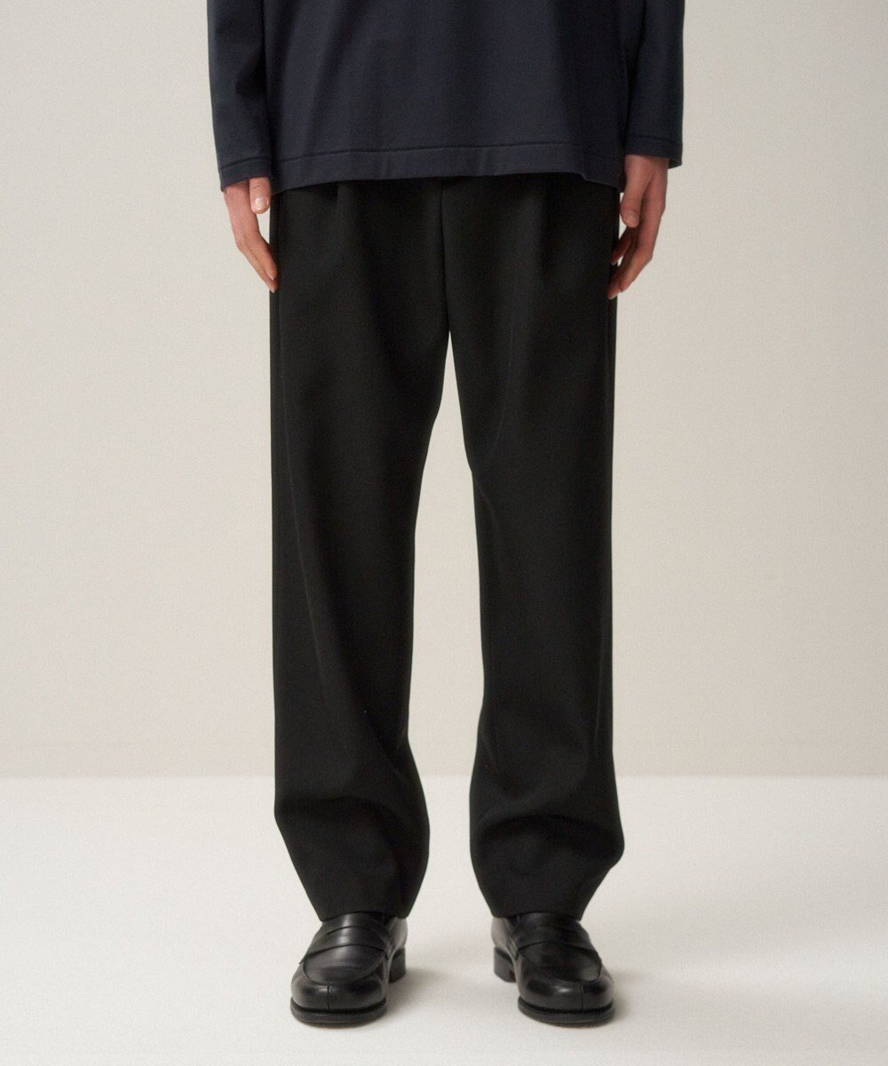 【エイトン/ATON】のBACK SATIN スタンダードパンツ - UNISEX インテリア・キッズ・メンズ・レディースファッション・服の通販 founy(ファニー) 　ファッション　Fashion　レディースファッション　Fashion for Women　パンツ　Pants & Trousers　ユニセックス　Unisex, Genderless　サテン　Satin, Glossy Fabric　スタンダード　Standard, Basic　スラックス　Slacks, Dress Pants　テーパード　Tapered, Tapered Pants　A/W・秋冬　Autumn/Winter　BLACK|ID: prp329100004751998 ipo3291000000035581123