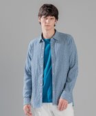 【ジョゼフ オム/JOSEPH HOMME / MEN】のトライジャガード ストライプ ストレッチ レギュラーカラーシャツ ダルブルー系1|ID: prp329100004752008 ipo3291000000034364679