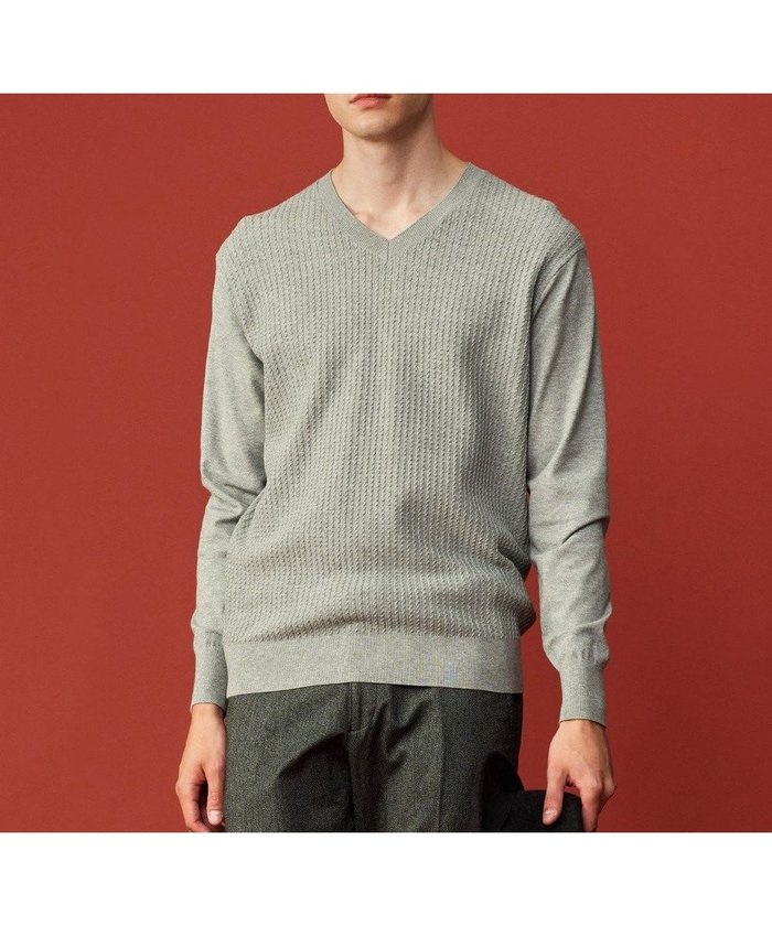 【ジョセフ アブード/JOSEPH ABBOUD / MEN】の【洗える/チクチクしない/3シーズン対応】SNOWY Vネック ニット インテリア・キッズ・メンズ・レディースファッション・服の通販 founy(ファニー) https://founy.com/ ファッション Fashion メンズファッション Fashion for Men トップス・カットソー Cut & Sew Tops ニット・セーター / 定番トップス Knit Tops & Sweaters インナー Innerwear ストレッチ Stretch, Stretchy Fabric セーター Sweater, Knitwear ビジネス 仕事 通勤 Business / Work / Commuting 冬 Winter / This Winter 春 Spring 洗える Machine Washable 秋 Autumn A/W・秋冬 Autumn/Winter |ID: prp329100004752014 ipo3291000000035789288