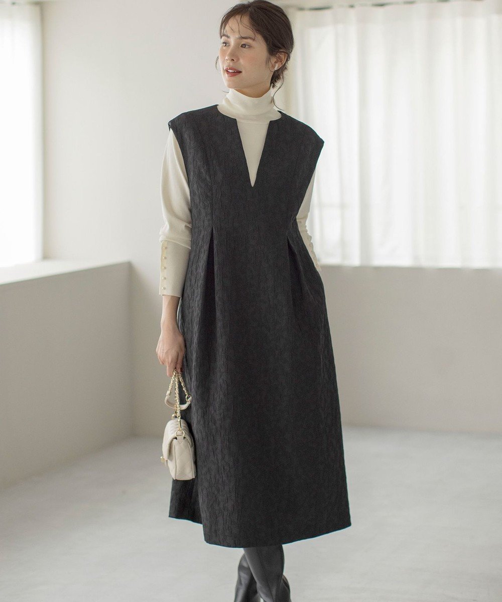 【組曲/KUMIKYOKU】のフラワーラメジャカード ジャンパースカート 人気、トレンドファッション・服の通販 founy(ファニー) ファッション Fashion レディースファッション Fashion for Women スカート Skirts シアー Sheer, See-Through ショルダー Shoulder, Shoulder Strap ジャカード/ジャガード Jacquard, Woven Pattern ドロップ Drop Shoulder, Dropped Style ボーダー Border, Stripe モチーフ Motif, Design Theme リブニット Rib Knit, Ribbed Knit A/W・秋冬 Autumn/Winter S/S・春夏 SS, Spring/Summer, Warm Season 夏 Summer other-1|ID: prp329100004752020 ipo3291000000034364884