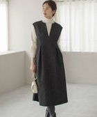 【組曲/KUMIKYOKU】のフラワーラメジャカード ジャンパースカート ブラック系|ID: prp329100004752020 ipo3291000000035617267