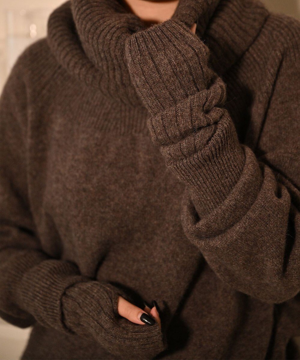 【トック/TOQUE】の〈大草直子さんアドバイザー〉ベビーアルパカ×ウール縮絨ニットアームウォーマー インテリア・キッズ・メンズ・レディースファッション・服の通販 founy(ファニー) ファッション Fashion レディースファッション Fashion for Women トップス・カットソー Cut & Sew Tops ニット Knit Tops & Sweaters 手袋 Gloves & Mittens ベビー Baby, Babywear A/W・秋冬 Autumn/Winter ブラウン|ID: prp329100004752021 ipo3291000000034364894