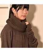【トック/TOQUE】の〈大草直子さんアドバイザー〉ベビーアルパカ×ウール縮絨ニットネックウォーマー ブラウン|ID: prp329100004752022 ipo3291000000034364901