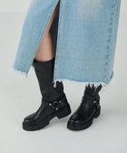 【グレース コンチネンタル/GRACE CONTINENTAL】のANGERO BERVICATO ベルトロングブーツ ブラック|ID: prp329100004752032 ipo3291000000034365015