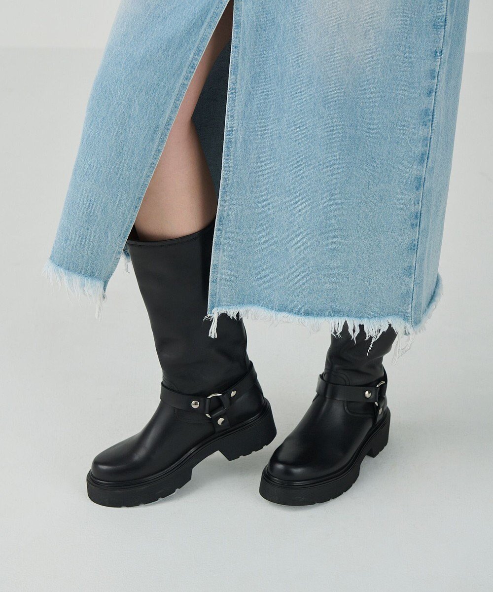 【グレース コンチネンタル/GRACE CONTINENTAL】のANGERO BERVICATO ベルトロングブーツ インテリア・キッズ・メンズ・レディースファッション・服の通販 founy(ファニー) 　ファッション　Fashion　レディースファッション　Fashion for Women　ベルト&ウエストマーク　Belts & Waist Accessories　おすすめ　Recommended / Our Picks　イタリア　Italy　シューズ　Shoes, Footwear　ミドル　Middle Length, Mid Height　今季　This Season, Current Season　夏　Summer　S/S・春夏　SS, Spring/Summer, Warm Season　A/W・秋冬　Autumn/Winter　ブラック|ID: prp329100004752032 ipo3291000000034365015