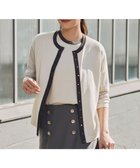 【自由区/JIYU-KU】の【アンサンブル対応・洗える】シャインハイゲージ5分袖 ニット ライトベージュ|ID: prp329100004752037 ipo3291000000034365093