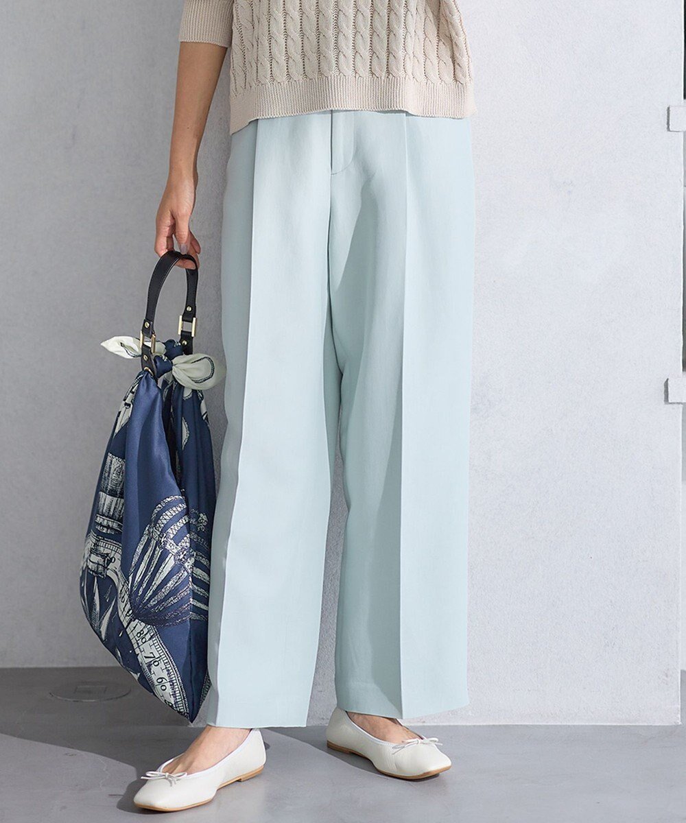 【23区/NIJYUSANKU】の【Oggi4月号掲載/洗える】ハイカウントライトクロス クロップド パンツ インテリア・キッズ・メンズ・レディースファッション・服の通販 founy(ファニー)  雑誌掲載アイテム Magazine Picks & Fashion Features ファッション雑誌 Fashion Magazines オッジ Oggi ファッション Fashion レディースファッション Fashion for Women パンツ Pants & Trousers 春 Spring 洗える Machine Washable クロップド Cropped, Short Length 4月号 April Issue ストレート Straight, Straight Cut セットアップ Set-Up, Coordinated Outfit 雑誌 Magazine, Fashion Magazine トレンド Trend, Trending Now バランス Balance, Style Balance ヘムライン Hemline, Bottom Cut ワイド Wide, Wide Fit S/S・春夏 SS, Spring/Summer, Warm Season おすすめ Recommended / Our Picks 夏 Summer 2024年 2024 2024春夏・S/S Spring/Summer 2024 SS24 スモーキーグリーン系|ID: prp329100004752051 ipo3291000000034365456