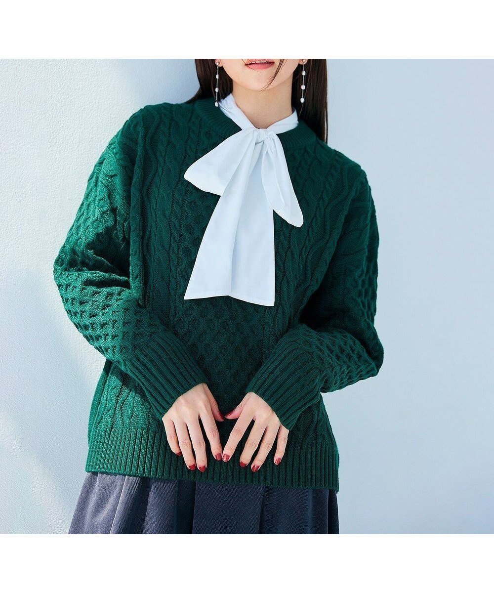 【エニー/ANY】の【洗濯機可】ソフトタッチケーブルニット 人気、トレンドファッション・服の通販 founy(ファニー) 　ファッション　Fashion　レディースファッション　Fashion for Women　トップス・カットソー　Cut & Sew Tops　ニット　Knit Tops & Sweaters　アクリル　Acrylic Material　シンプル　Simple, Minimal　セーター　Sweater, Knitwear　バランス　Balance, Style Balance　ボトム　Bottoms, Lower Wear　A/W・秋冬　Autumn/Winter　 other-1|ID: prp329100004752061 ipo3291000000034365697